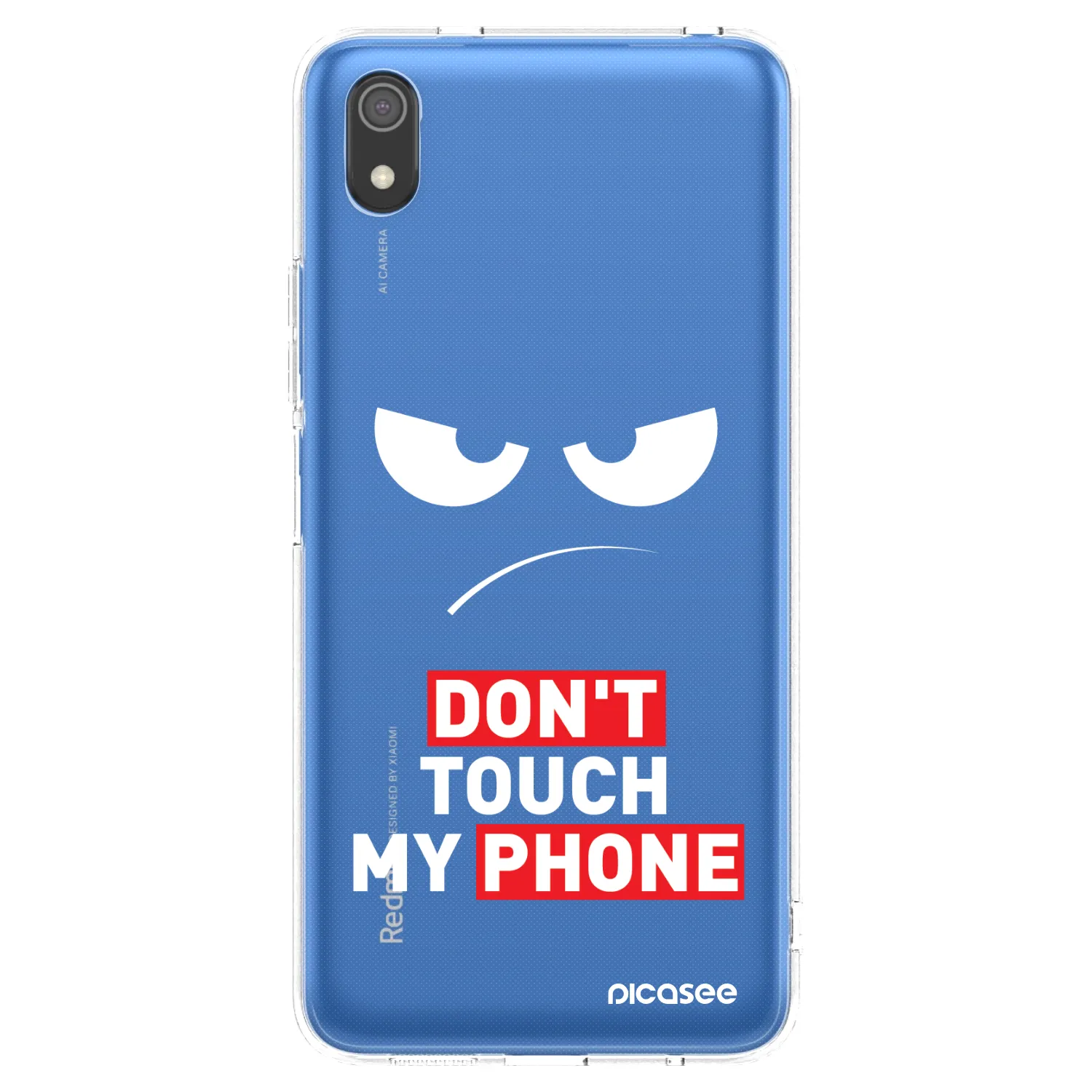 Picasee διαφανής θήκη σιλικόνης Xiaomi Redmi 7A - Angry Eyes - Transparent