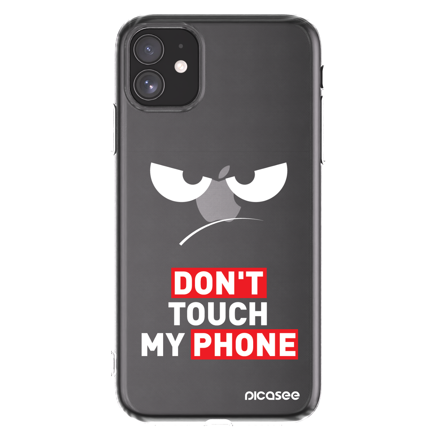 Picasee διαφανής θήκη σιλικόνης Apple iPhone 11 - Angry Eyes - Transparent