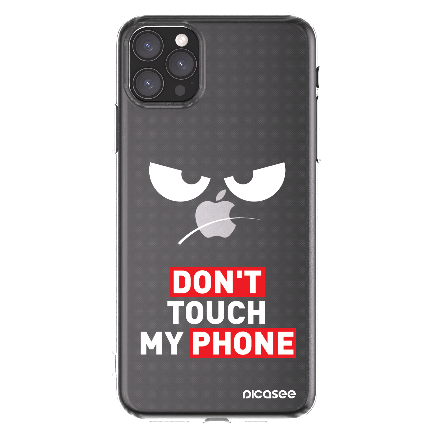 Picasee διαφανής θήκη σιλικόνης Apple iPhone 11 Pro Max - Angry Eyes - Transparent