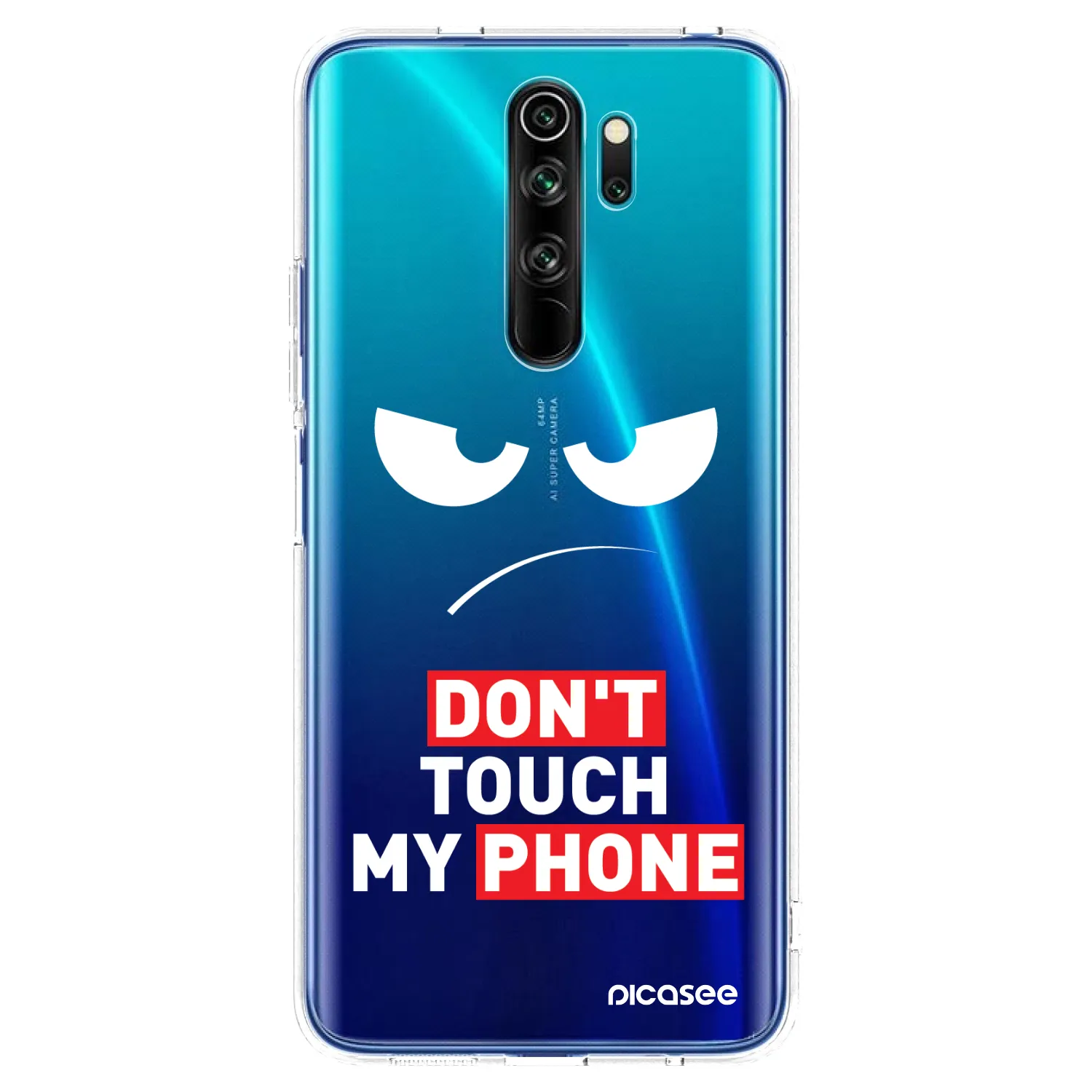 Picasee διαφανής θήκη σιλικόνης Xiaomi Redmi Note 8 Pro - Angry Eyes - Transparent