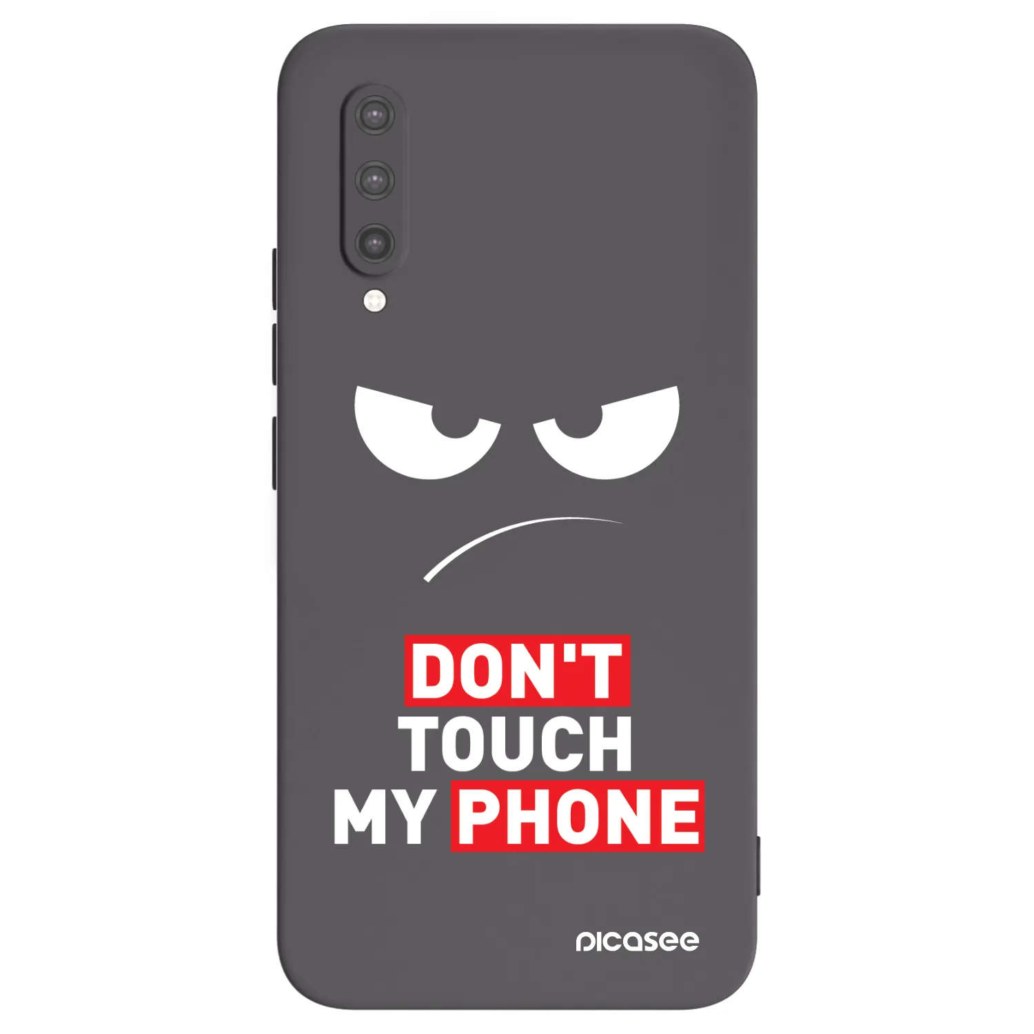 Picasee Μαύρη θήκη σιλικόνης για Xiaomi Mi 9 Lite - Angry Eyes - Transparent