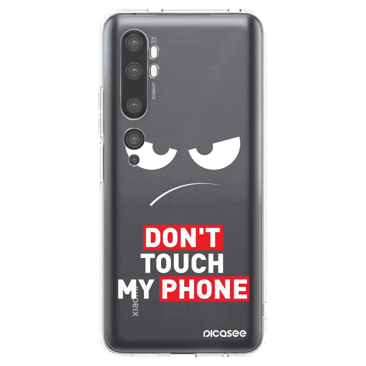 Picasee διαφανής θήκη σιλικόνης Xiaomi Mi Note 10 (Pro) - Angry Eyes - Transparent