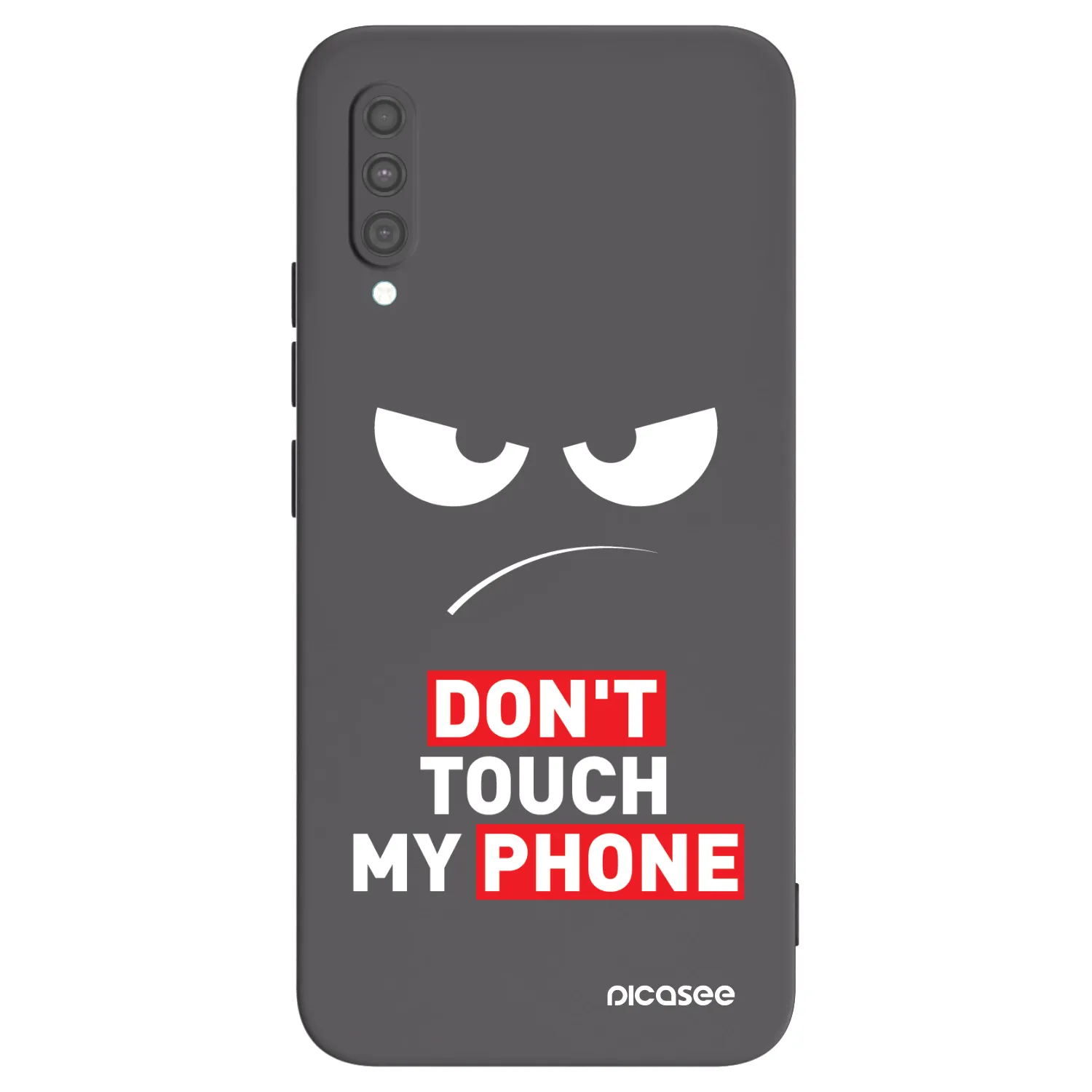 Picasee Μαύρη θήκη σιλικόνης για Samsung Galaxy A30s A307F - Angry Eyes - Transparent