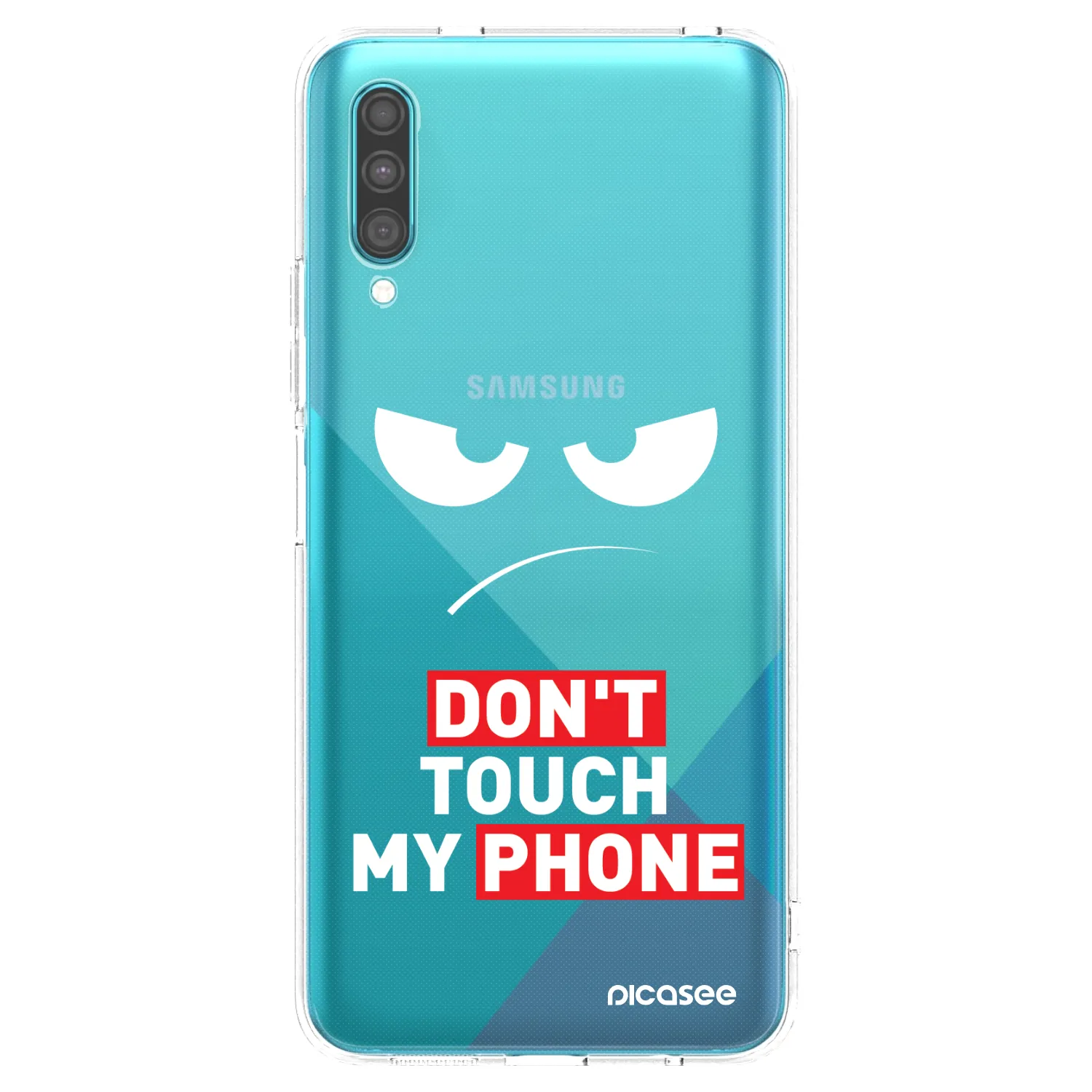 Picasee διαφανής θήκη σιλικόνης Samsung Galaxy A30s A307F - Angry Eyes - Transparent