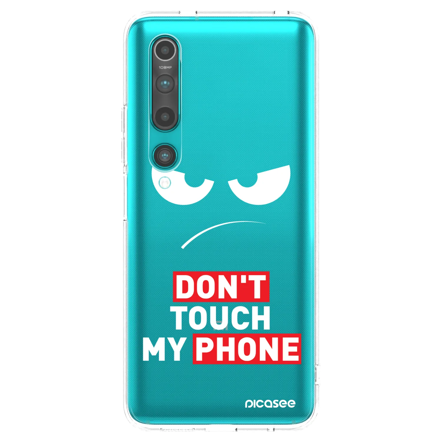 Picasee διαφανής θήκη σιλικόνης Xiaomi Mi 10 - Angry Eyes - Transparent