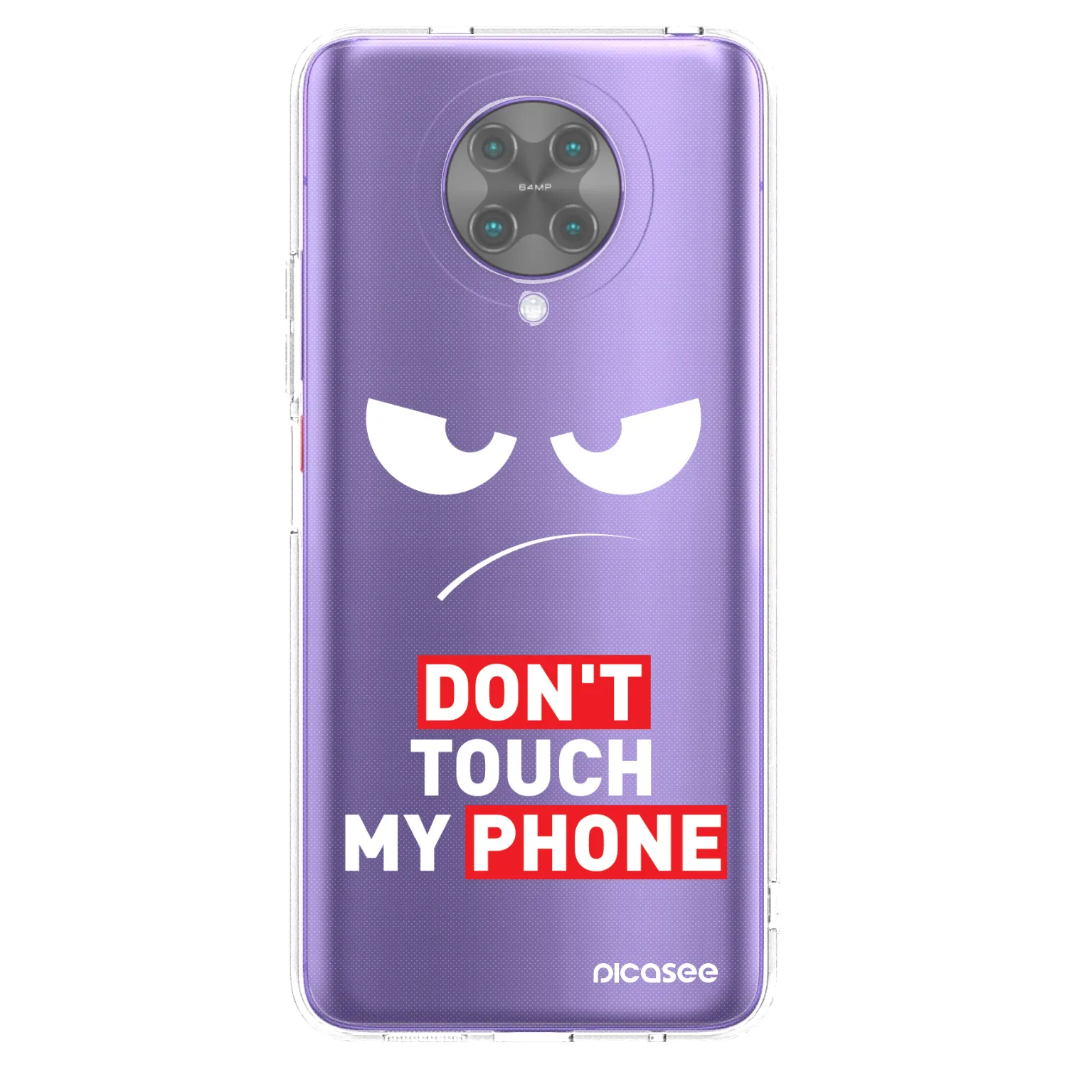 Picasee διαφανής θήκη σιλικόνης Xiaomi Poco F2 Pro - Angry Eyes - Transparent