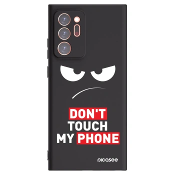 Picasee Μαύρη θήκη σιλικόνης για Samsung Galaxy Note 20 Ultra - Angry Eyes - Transparent