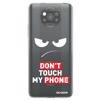 Picasee Μαύρη θήκη σιλικόνης για Xiaomi Poco X3 - Angry Eyes - Transparent