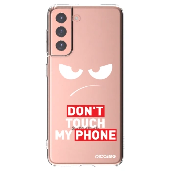 Picasee διαφανής θήκη σιλικόνης Samsung Galaxy S21 5G G991B - Angry Eyes - Transparent