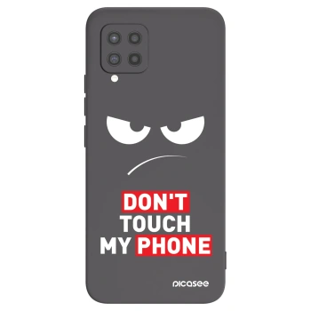 Picasee Μαύρη θήκη σιλικόνης για Samsung Galaxy A42 A426B - Angry Eyes - Transparent