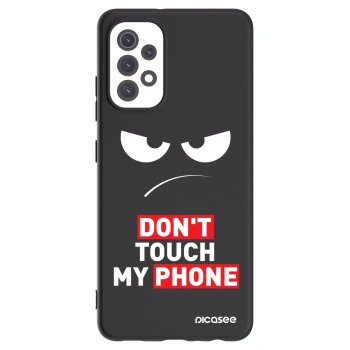 Picasee Μαύρη θήκη σιλικόνης για Samsung Galaxy A32 5G A326B - Angry Eyes - Transparent