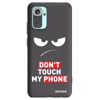 Picasee Μαύρη θήκη σιλικόνης για Xiaomi Redmi Note 10 Pro - Angry Eyes - Transparent