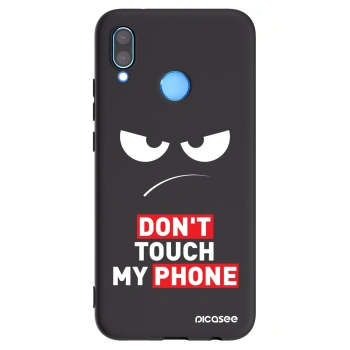 Picasee Μαύρη θήκη σιλικόνης για Huawei P20 Lite - Angry Eyes - Transparent