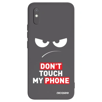 Picasee Μαύρη θήκη σιλικόνης για Xiaomi Redmi 9AT - Angry Eyes - Transparent