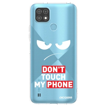 Picasee διαφανής θήκη σιλικόνης Realme C21 - Angry Eyes - Transparent