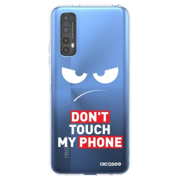 Picasee διαφανής θήκη σιλικόνης Realme 7 - Angry Eyes - Transparent