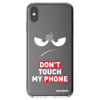 Picasee διαφανής θήκη σιλικόνης Apple iPhone XS Max - Angry Eyes - Transparent