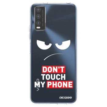 Picasee διαφανής θήκη σιλικόνης Vivo Y20s - Angry Eyes - Transparent