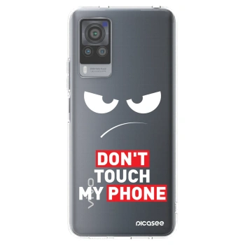 Picasee διαφανής θήκη σιλικόνης Vivo X60 Pro 5G - Angry Eyes - Transparent