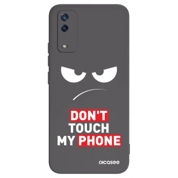 Picasee Μαύρη θήκη σιλικόνης για Vivo Y11s - Angry Eyes - Transparent