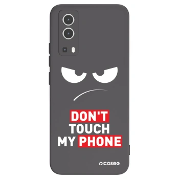 Picasee Μαύρη θήκη σιλικόνης για Vivo Y72 5G - Angry Eyes - Transparent