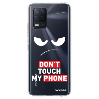 Picasee διαφανής θήκη σιλικόνης Realme 8 5G - Angry Eyes - Transparent