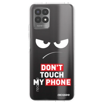 Picasee διαφανής θήκη σιλικόνης Realme 8i - Angry Eyes - Transparent