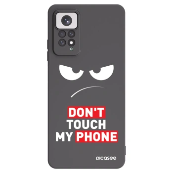 Picasee Μαύρη θήκη σιλικόνης για Xiaomi Redmi Note 11 - Angry Eyes - Transparent
