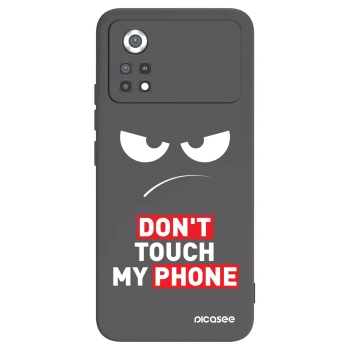 Picasee Μαύρη θήκη σιλικόνης για Xiaomi Poco X4 Pro 5G - Angry Eyes - Transparent