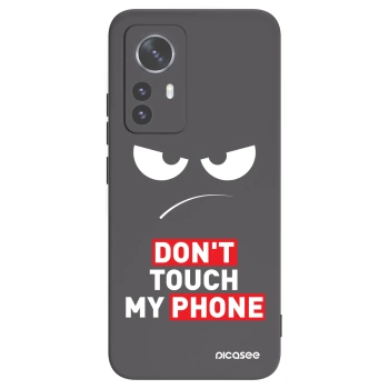 Picasee Μαύρη θήκη σιλικόνης για Xiaomi 12 Pro - Angry Eyes - Transparent
