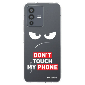 Picasee διαφανής θήκη σιλικόνης Vivo V23 5G - Angry Eyes - Transparent
