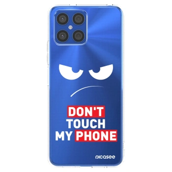 Picasee διαφανής θήκη σιλικόνης Honor X8 4G - Angry Eyes - Transparent