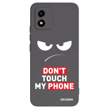 Picasee Μαύρη θήκη σιλικόνης για Vivo Y01 - Angry Eyes - Transparent