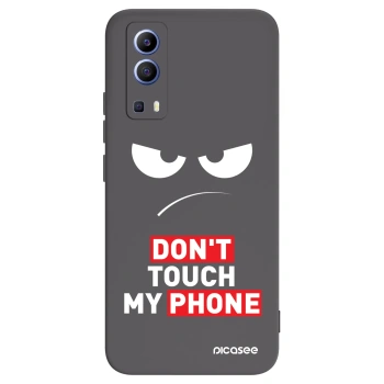 Picasee Μαύρη θήκη σιλικόνης για Vivo Y52 5G - Angry Eyes - Transparent
