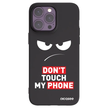 Picasee Μαύρη θήκη σιλικόνης για Apple iPhone 14 Pro Max - Angry Eyes - Transparent