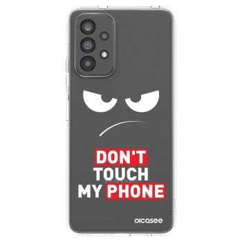 Picasee διαφανής θήκη σιλικόνης Samsung Galaxy A73 5G - Angry Eyes - Transparent