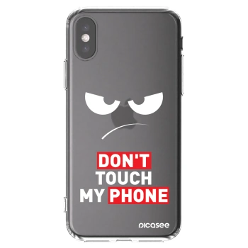 Picasee διαφανής θήκη σιλικόνης Apple iPhone X/XS - Angry Eyes - Transparent
