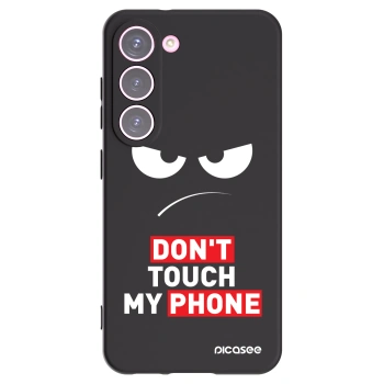 Picasee Μαύρη θήκη σιλικόνης για Samsung Galaxy S23 5G - Angry Eyes - Transparent