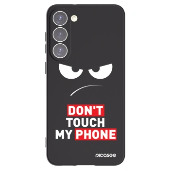 Picasee Μαύρη θήκη σιλικόνης για Samsung Galaxy S23+ 5G - Angry Eyes - Transparent