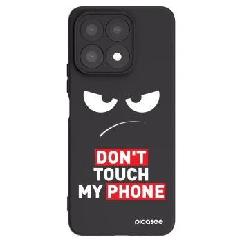 Picasee Μαύρη θήκη σιλικόνης για Honor X8a - Angry Eyes - Transparent