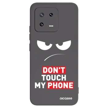 Picasee Μαύρη θήκη σιλικόνης για Xiaomi 13 Pro - Angry Eyes - Transparent