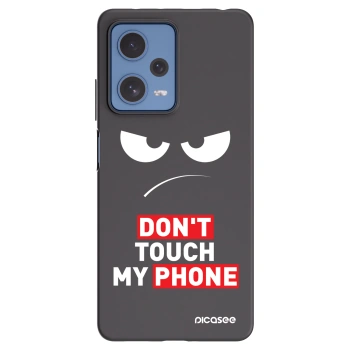 Picasee Μαύρη θήκη σιλικόνης για Xiaomi Redmi Note 12 Pro 5G - Angry Eyes - Transparent