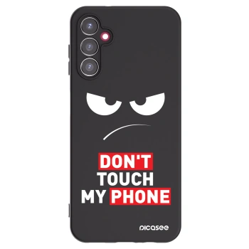 Picasee Μαύρη θήκη σιλικόνης για Samsung Galaxy A14 4G A145R - Angry Eyes - Transparent