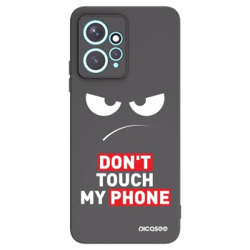 Picasee Μαύρη θήκη σιλικόνης για Xiaomi Redmi Note 12 4G - Angry Eyes - Transparent