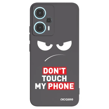 Picasee Μαύρη θήκη σιλικόνης για Xiaomi Poco F5 - Angry Eyes - Transparent