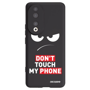 Picasee Μαύρη θήκη σιλικόνης για Honor 90 5G - Angry Eyes - Transparent