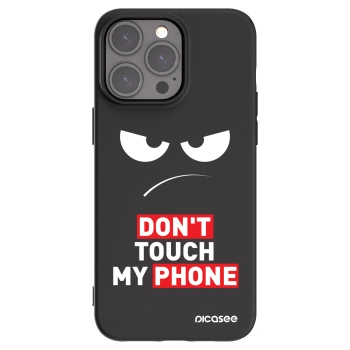 Picasee Μαύρη θήκη σιλικόνης για Apple iPhone 15 Pro Max - Angry Eyes - Transparent