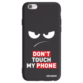 Picasee Μαύρη θήκη σιλικόνης για Apple iPhone 6/6S - Angry Eyes - Transparent
