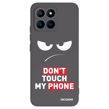 Picasee Μαύρη θήκη σιλικόνης για Honor 70 Lite - Angry Eyes - Transparent