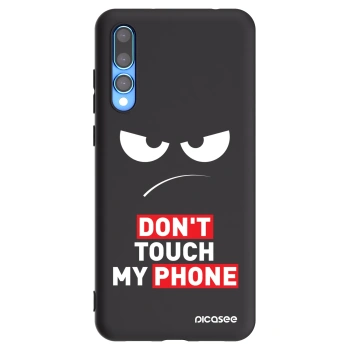 Picasee Μαύρη θήκη σιλικόνης για Huawei P20 Pro - Angry Eyes - Transparent
